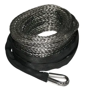 Synthetic Winch Rope 9.5mm x 75 Ft W/10 Ft Abrasion Sleeve Bulldog Winch product image