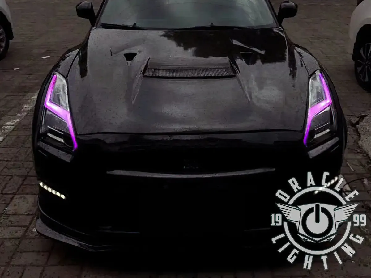 Oracle Lighting 2015-2024 Nissan Gt-R Colorshift "lightning Bolt" Rgb+w Headlight DRL Upgrade Kit product image