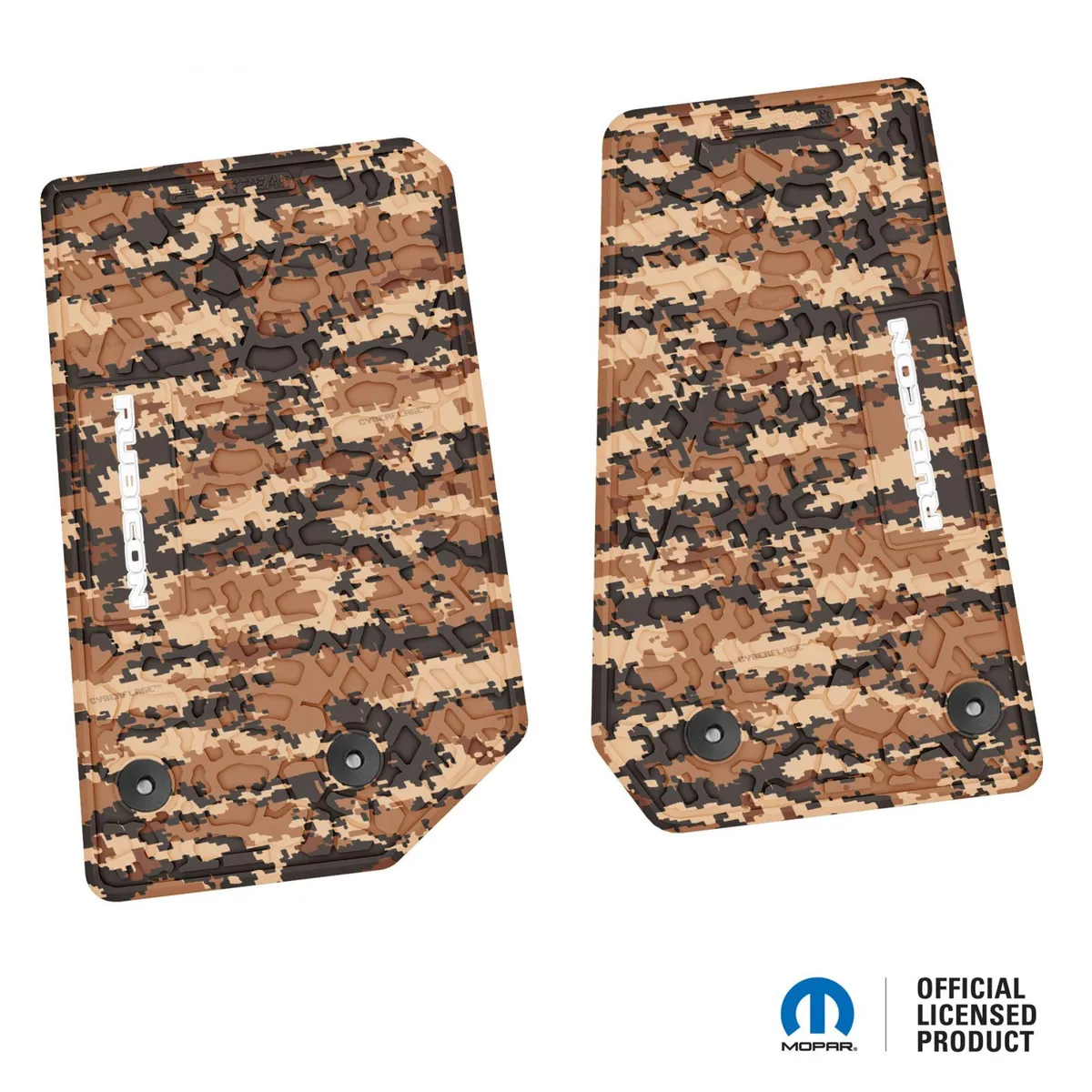 14-18 Jeep JK 2 Dr Front -Tire Tread/Scorched Earth Scene w/ Rubicon Insert - Black w/ Red Insert product image