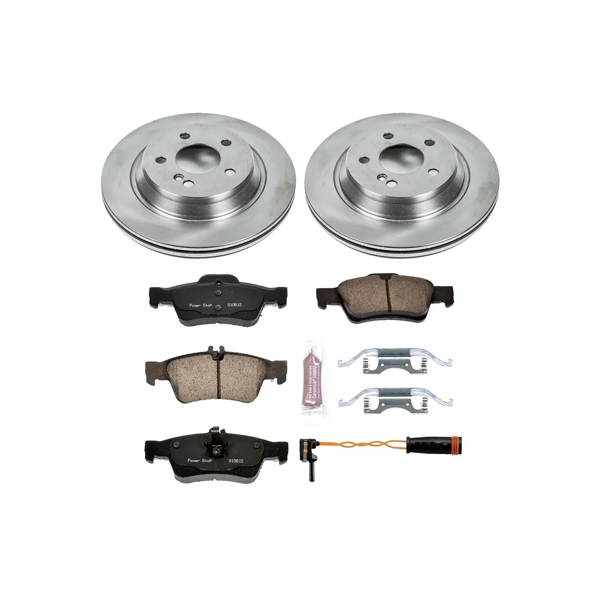 Z17 Direct Replacement Kit: Rotors; Ceramic Pads W/Hardware; Pad Sensors product image