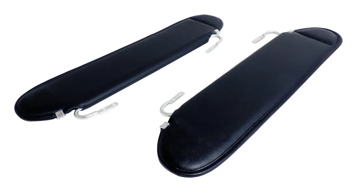 Black Sun Visor Set For 19871995 Jeep YJ Wrangler product image