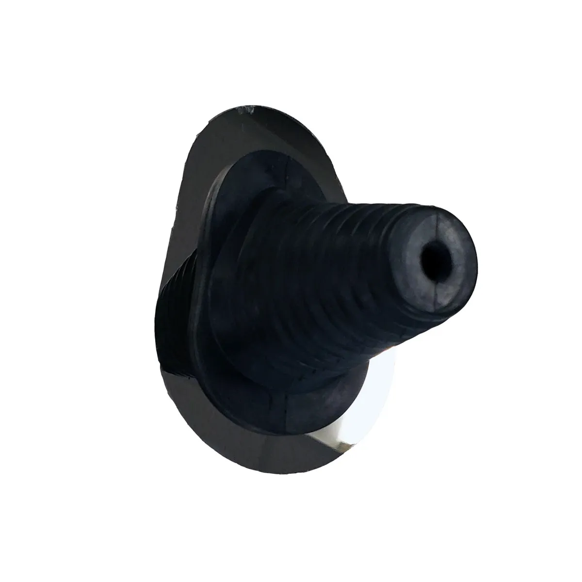 JJ s Rods Universal brake and clutch pedal firewall boot. Includes teardrop style polished stainless steel bezel and stainless steel hardware. product image