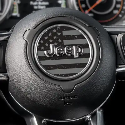 Under The Sun Inserts Distressed Black Out Steering Wheel Decal