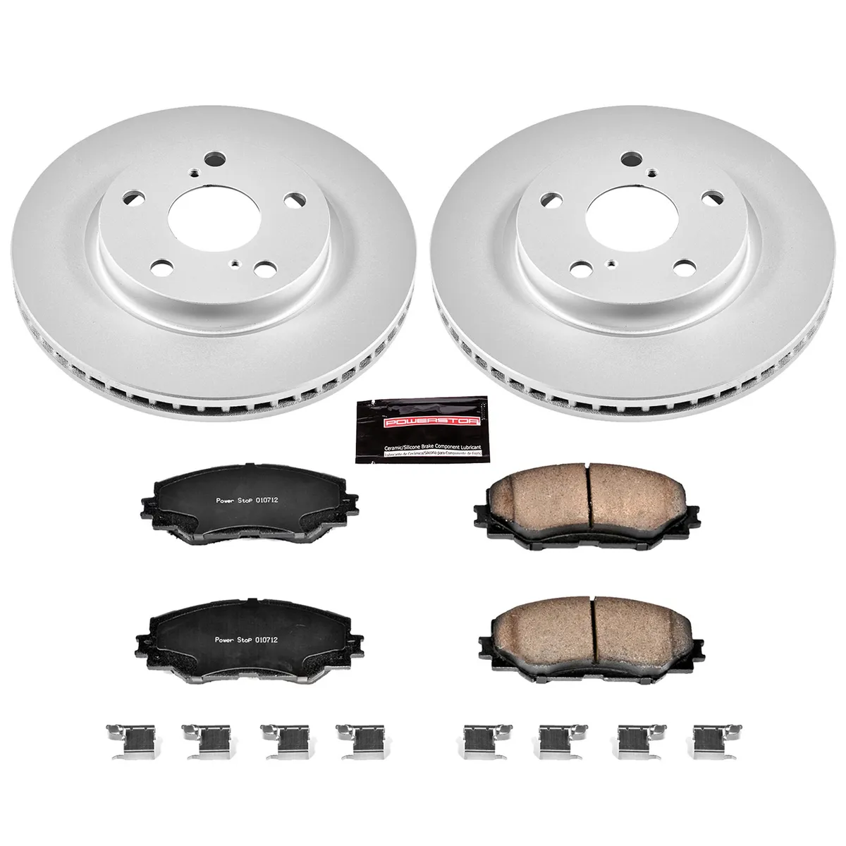 Z17 Geomet Coated Rotor Kit: Genuine Geomet Fully Coated Rotors; Ceramic Pads W/Hardware product image