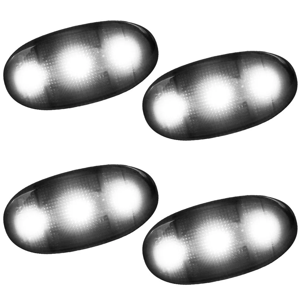 11c F350/F450 Dually Fender Lenses (4 Pcset) White Lights Clear Lens W/Chrome t product image