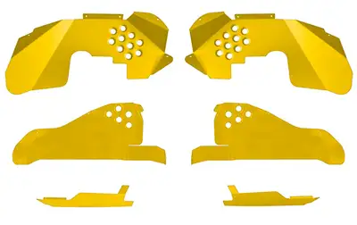 Steinjager Steinjäger Fenders Wrangler JK 2007-2018 Inner Full Kit, Fronts, Rears, Front Inserts Lemon Peel