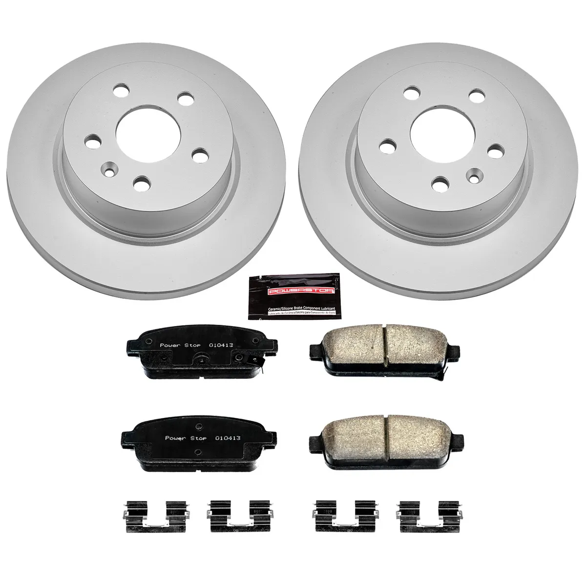 Z17 Geomet Coated Rotor Kit: Genuine Geomet Fully Coated Rotors; Ceramic Pads W/Hardware product image