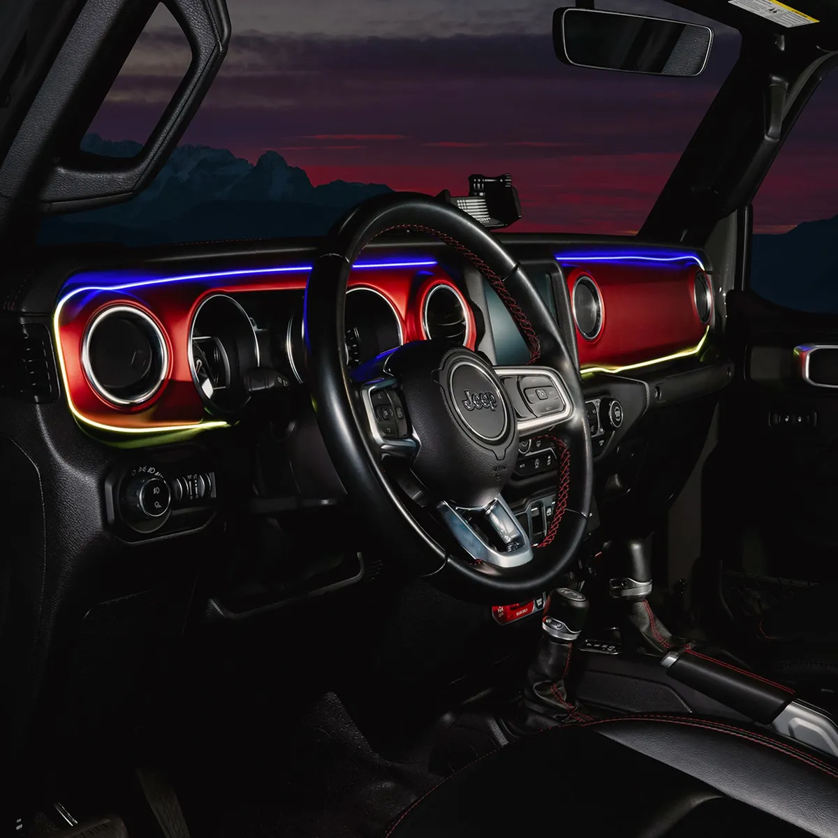 ORACLE Lighting 2018-2023 Jeep Wrangler JL/Gladiator JT Dynamic ColorSHIFT LED Interior Dash Board Kit product image