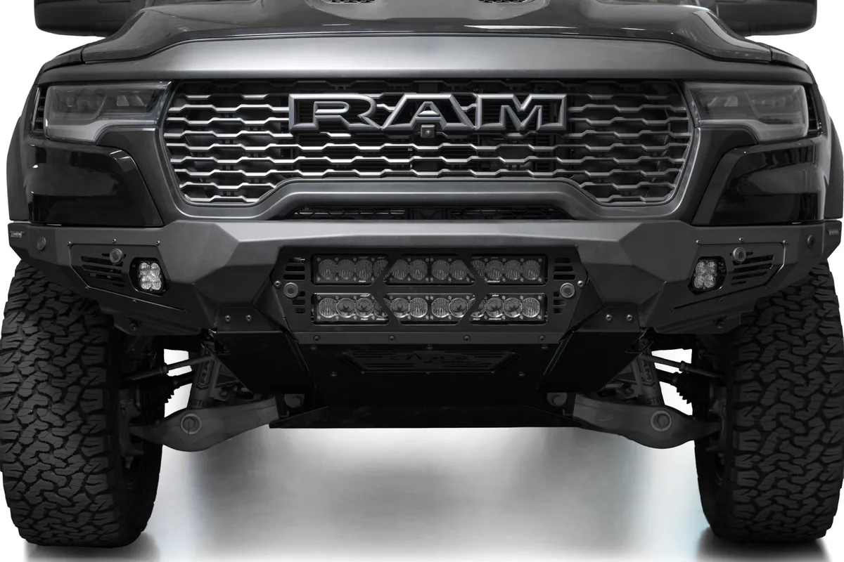 Addictive Desert Design 2025 Ram RHO Bomber Front Bumper (20 Inch Lights) - F630012140103 product image