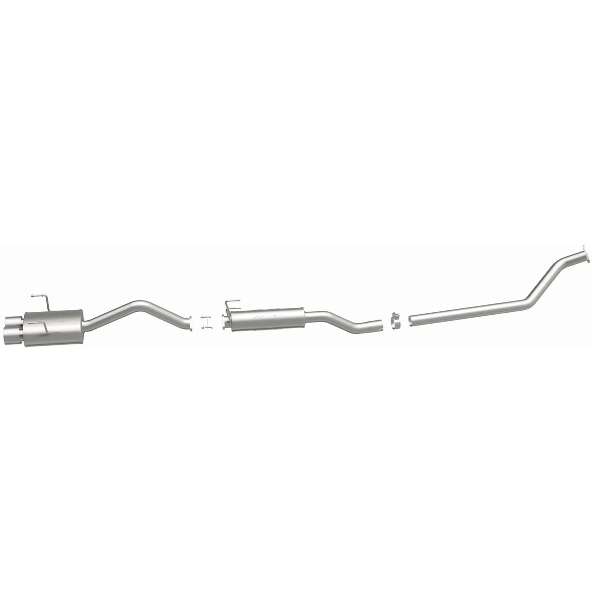 MagnaFlow 2002-2005 Honda Civic Si 2.0L Street Series Cat-Back Performance Exhaust System 15757 product image