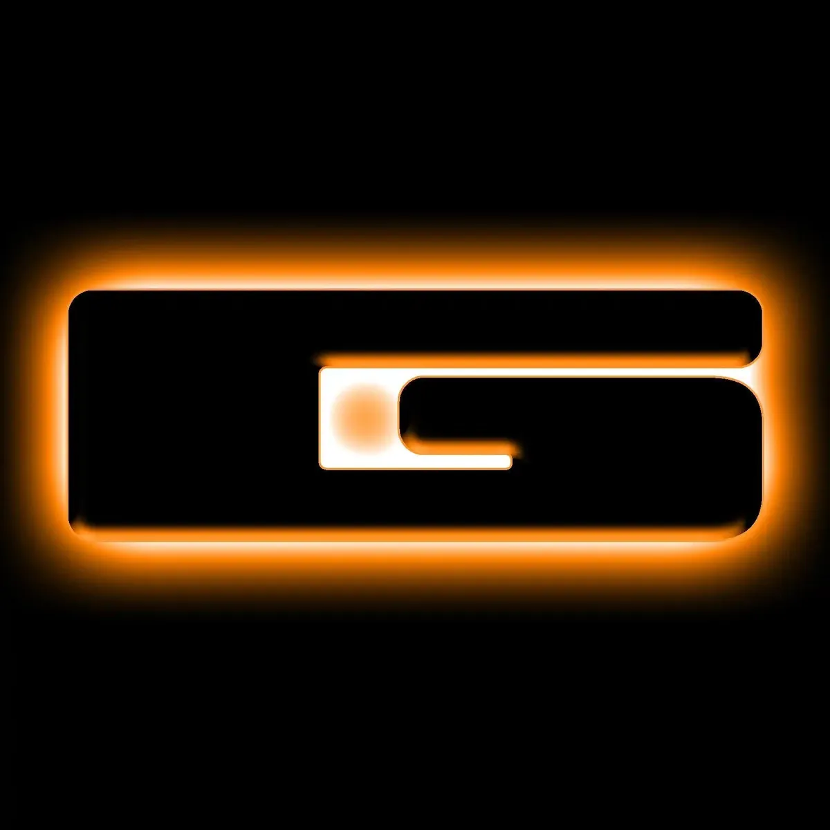 ORACLE Lighting Universal Illuminated LED Letter Badges - Matte Black Surface Finish - E product image