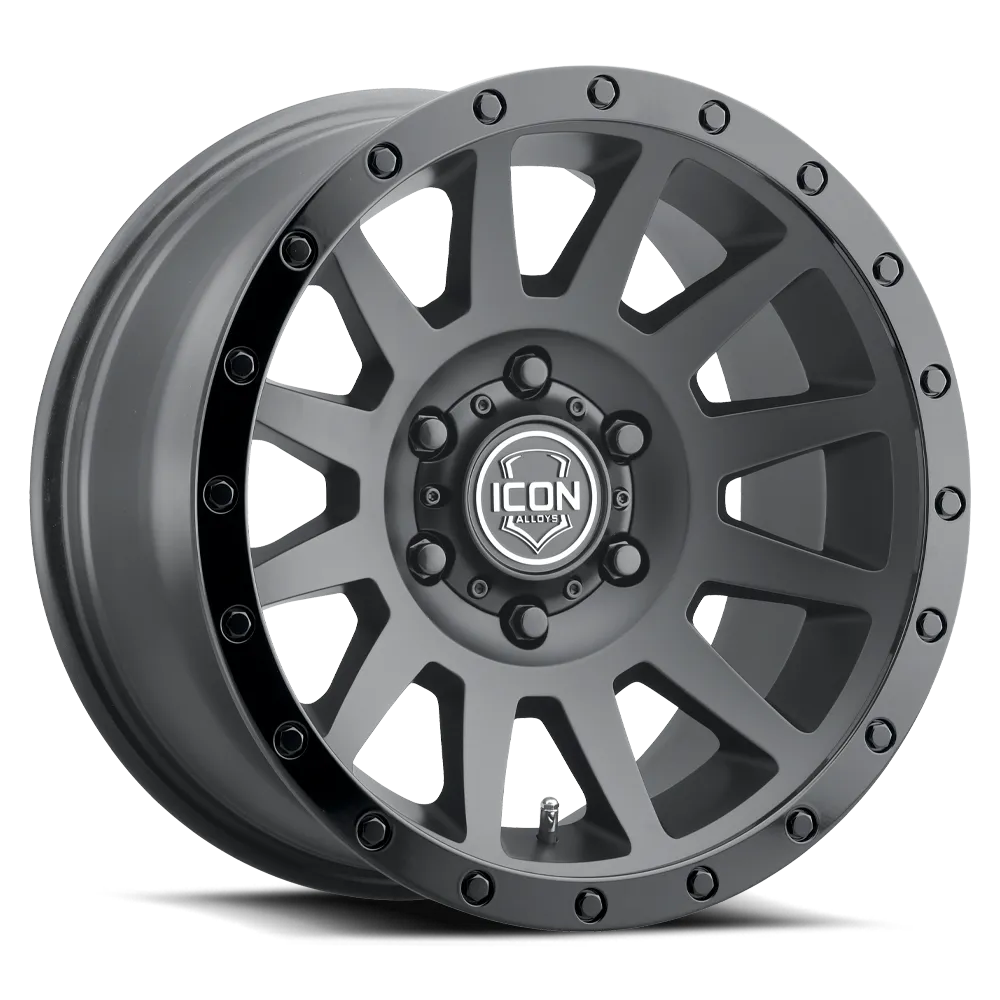 ICON Alloys Compression, Double Black, 18 x 9 / 6 x 135, 6mm Offset, 5.25" BS product image