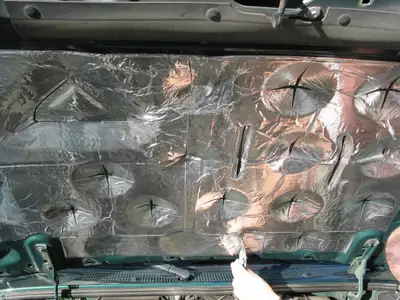 Hushmat Hushmat Universal Hood Insulator Kit 6 12in X 23in Engine Side Insulating Pads