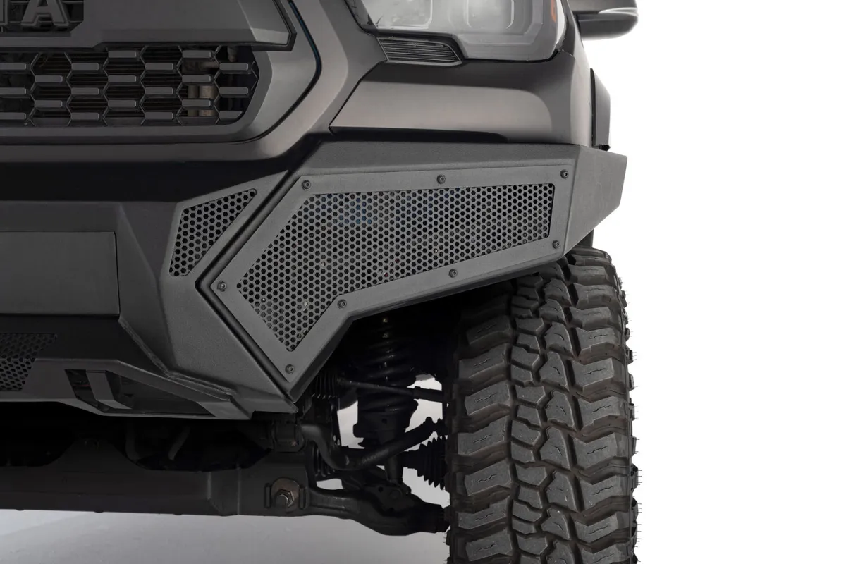 Go Rhino 343891T - Element Front Bumper with Power Actuated Hide-Away Light Bar Mount - Textured Black product image
