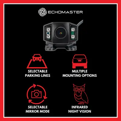 Stinger Off-Road Jeep Wrangler JK (2007-2018) AHD Night Vision Backup Camera with Spare Tire Mount