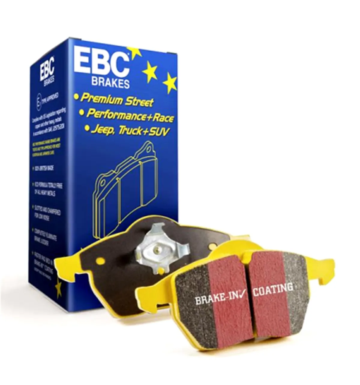 Yellowstuff Street And Track Brake Pads; FMSI Pad No. D2179; Vented; 378mm Dia.; 68mm Height; 30mm Thick; 78.4mm Center Hole Dia.; Pad Dimensions: 202 x 69 x 19mm; product image