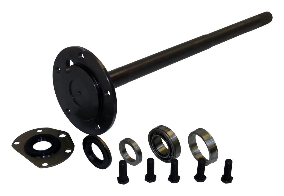 Crown Automotive Jeep Replacement J81338851 Left Rear One Piece Axle Kit for 1982-86 Jeep CJ-7, CJ-8, 25-5/8 Overall Length product image