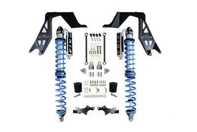 EVO Manufacturing 14" Inch Travel EVO Spec King Nv2514 Front Bolt-On 2.5" Coilover Kit Black For Jl/Jt Wrangler & Gladiator
