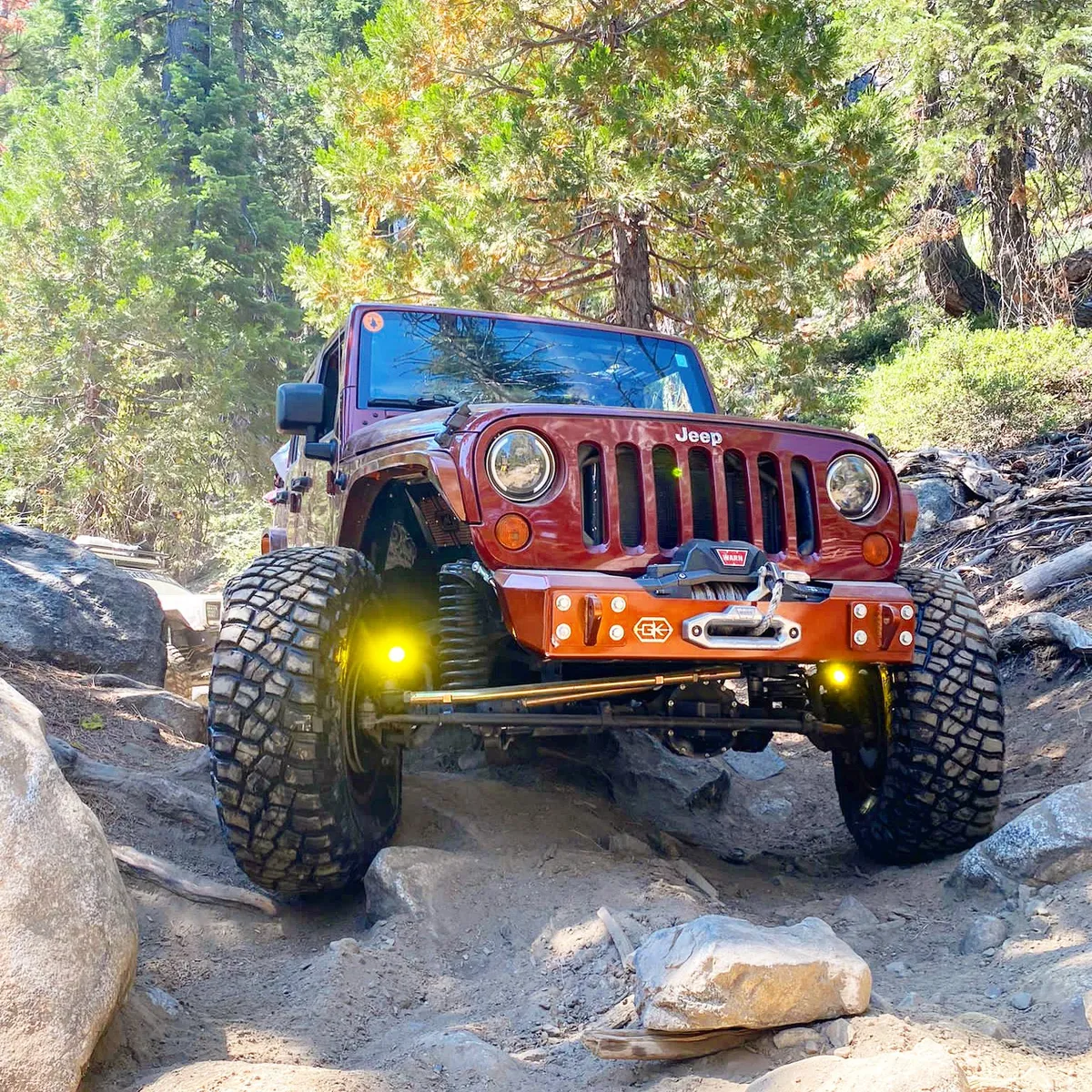 Gauntlet Front Bumper w/Bull Bar Tube for Jeep JK Wrangler (2007-2018) product image