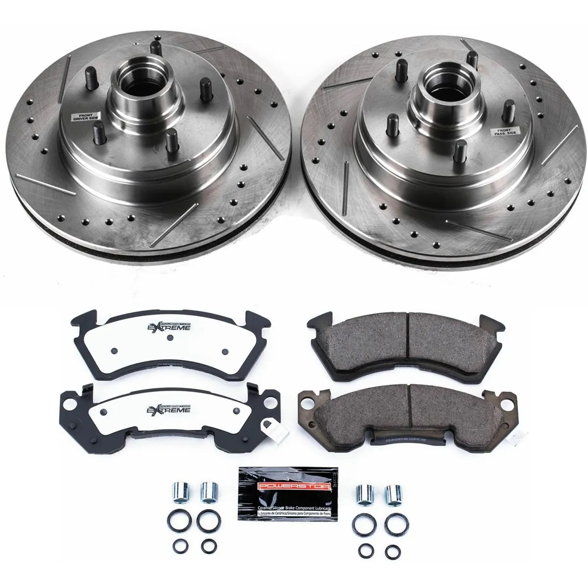 Z26 Street Warrior Upgrade Kit: Drilled/Slotted Rotors; Carbon-Fiber Ceramic Pads W/Hardware product image