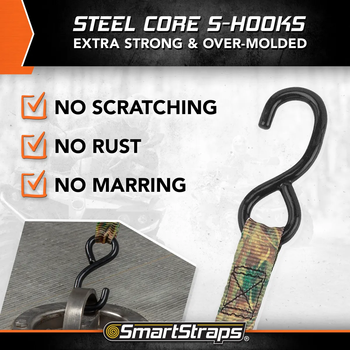 14ft 3000lb Camox Ratchet Tie Down 4 pk Camo product image