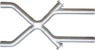 Pypes Performance exhaust Xchange X-Pipe Crossover Kit Intermediate Pipe 3 in Hardware Inc Polished 304 Stainless Steel Pypes Exhaust