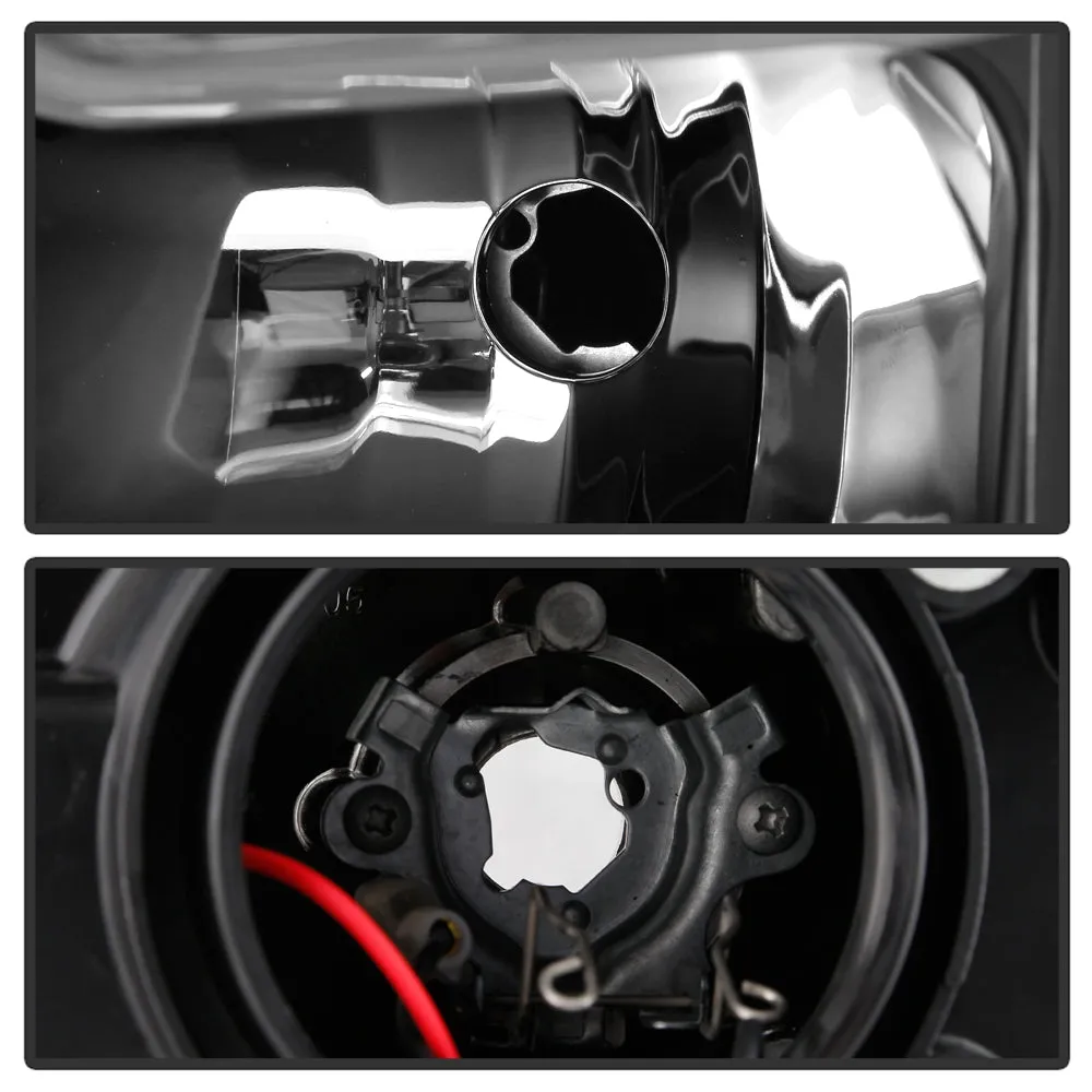 ( Spyder Platinum ) Ford F150 2015-2017 Halogen Model Only ( do Not Fit Factory LED Model ) High-Power LED Module (Low Beam) Equipped Headlights - Black - Low Beam: LED (Included) - High Beam: - Turn Signal: product image