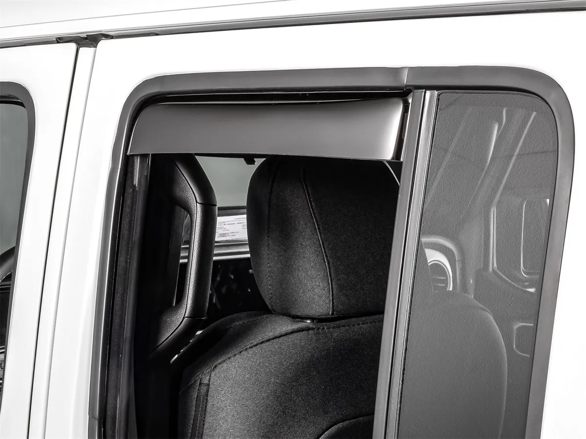 Weathertech Dark Tint Rear Side Window Deflectors Jeep Wrangler 2 Door JL 2023 - 2025 - 81922IM product image