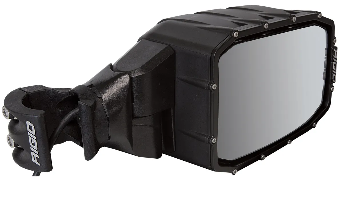 RIGID Industries 64011 Reflect Side Mirror With Integrated LED Light And Amber Side Light, Pair product image