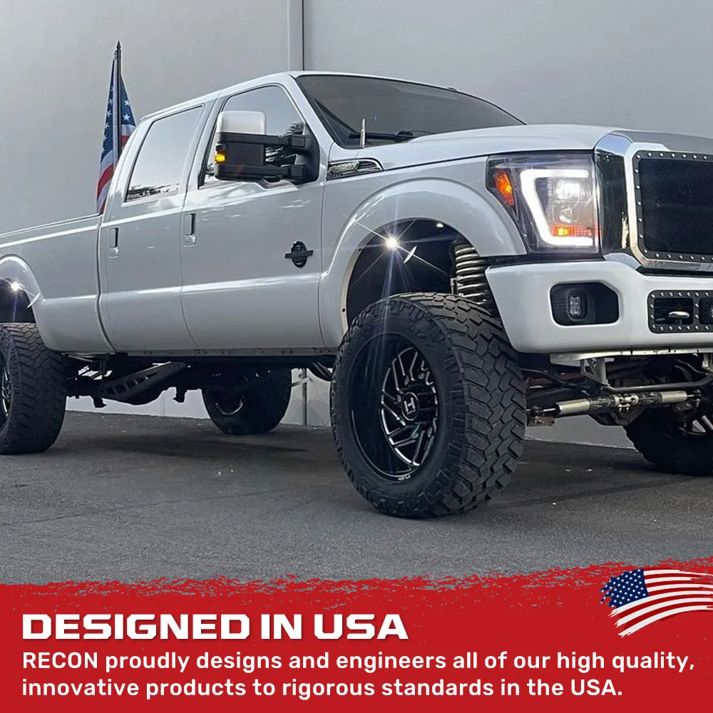 Ford Superduty 11-16 F250f350f450f550 Projector Headlights w Ultra High Power Smooth White Oled DRL And High Power a product image