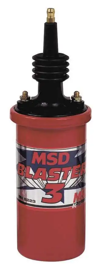 MSD Blaster 3 Ignition Coil/Extra Tall Tower W/Ignition Box/90 Deg Terminal & bo
