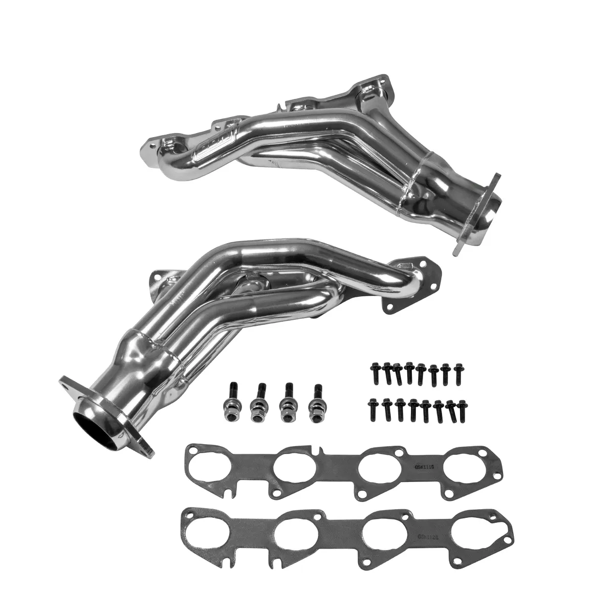 Dodge Challenger Charger 300C Magnum 6.1 Hemi 1-7/8 Shorty Exhaust Headers Polished Silver Ceramic 06-10 product image