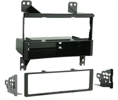 Metra Electronics TURBOKits; Radio Installation Kit; Incl. Instructions/Hardware/Storage Pocket/Snap-In ISO Mount System w/Custom Trim Ring; Recessed DIN Opening;