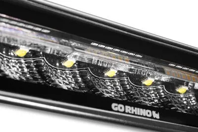go Rhino 750600622fbs Blackout Combo Series - Sixline 6-Led Flood Light Pods, Pair, W/Amber Leds product image
