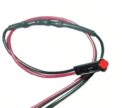 Painless Wiring LED Dash Indicator Light; 1/8 in.; Red;