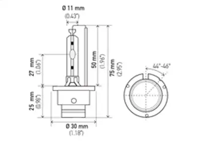 Hella Bulb D2s P32d-2 4300 k 85v 35w