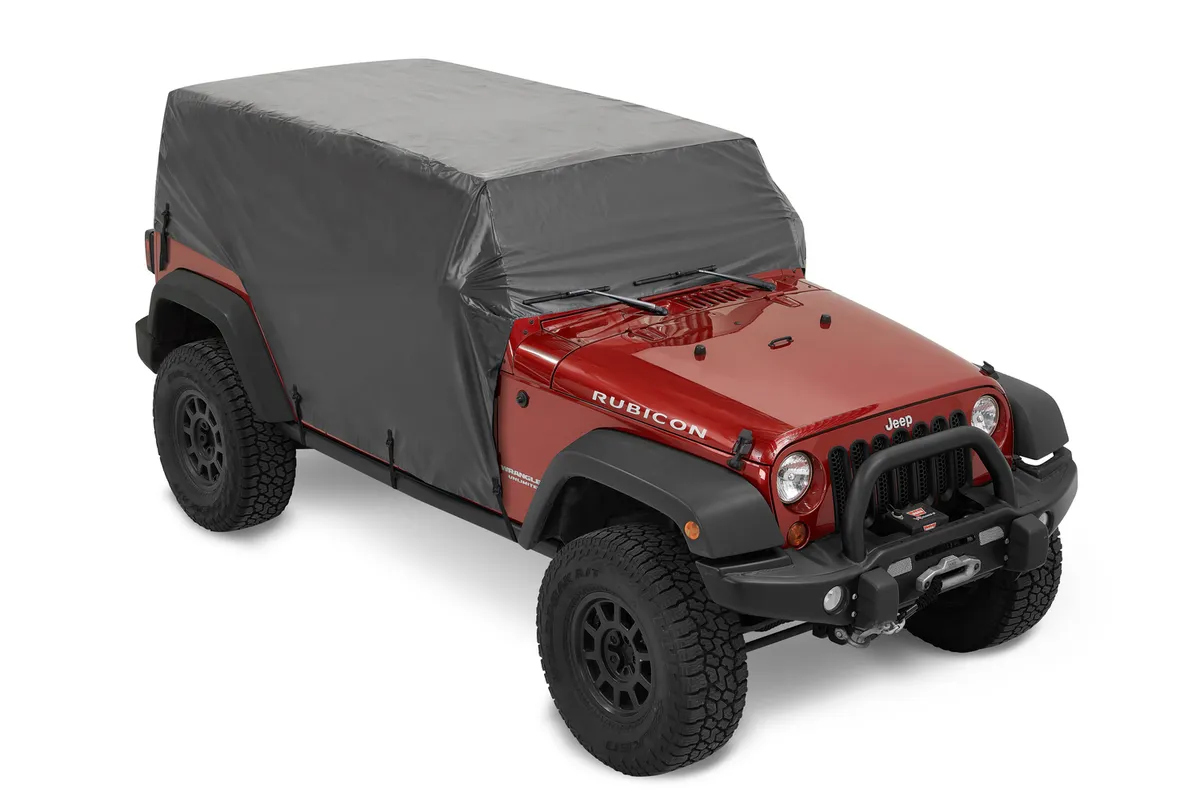 All Weather Trail Cover - Jeep '07-18 Wrangler JK / '18-26 JL 4-Door (Black, Hard Top) product image