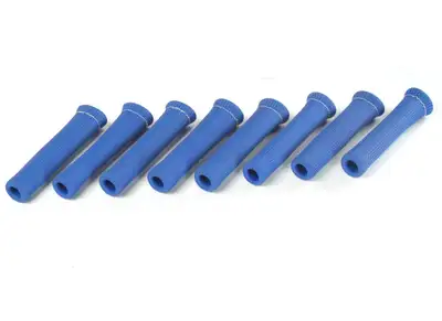 Design Engineering DEI PROtect-A-Boot 6in Spark Plug Boot PROtectors - Blue 8-Pack
