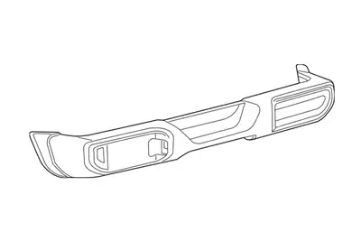 Mopar 6ce35rxfac - Mopar JL Plastic Rear Bumper