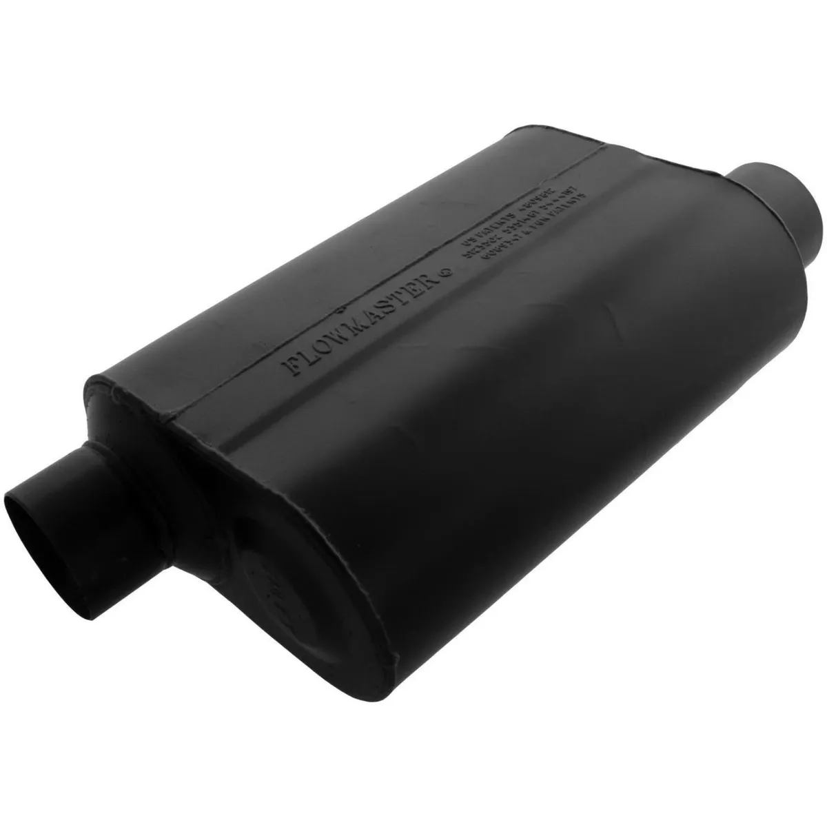 Flowmaster Super 40 Series Muffler 3.00in IN (O) / OUT (O) Opposite Side Offsets: ea 16 Gauge Aluminized Steel