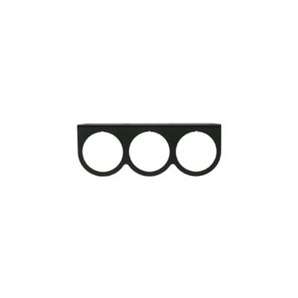 2-5/8 in. Black Triple Gauge Mounting Panel product image