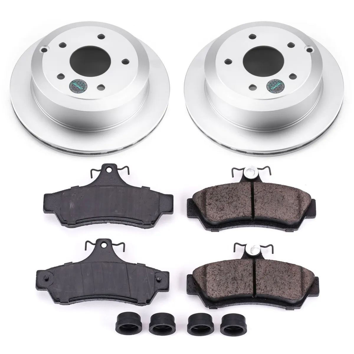 Z17 Geomet Coated Rotor Kit: Genuine Geomet Fully Coated Rotors; Ceramic Pads W/Hardware product image