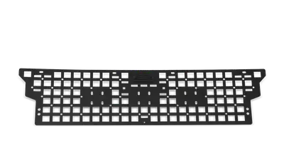 Body Armor Front Bed Molle System; 3 mm Formed Steel; Texture Black Powdercoat Finished; 1 Pc Design For Maximum Strength;