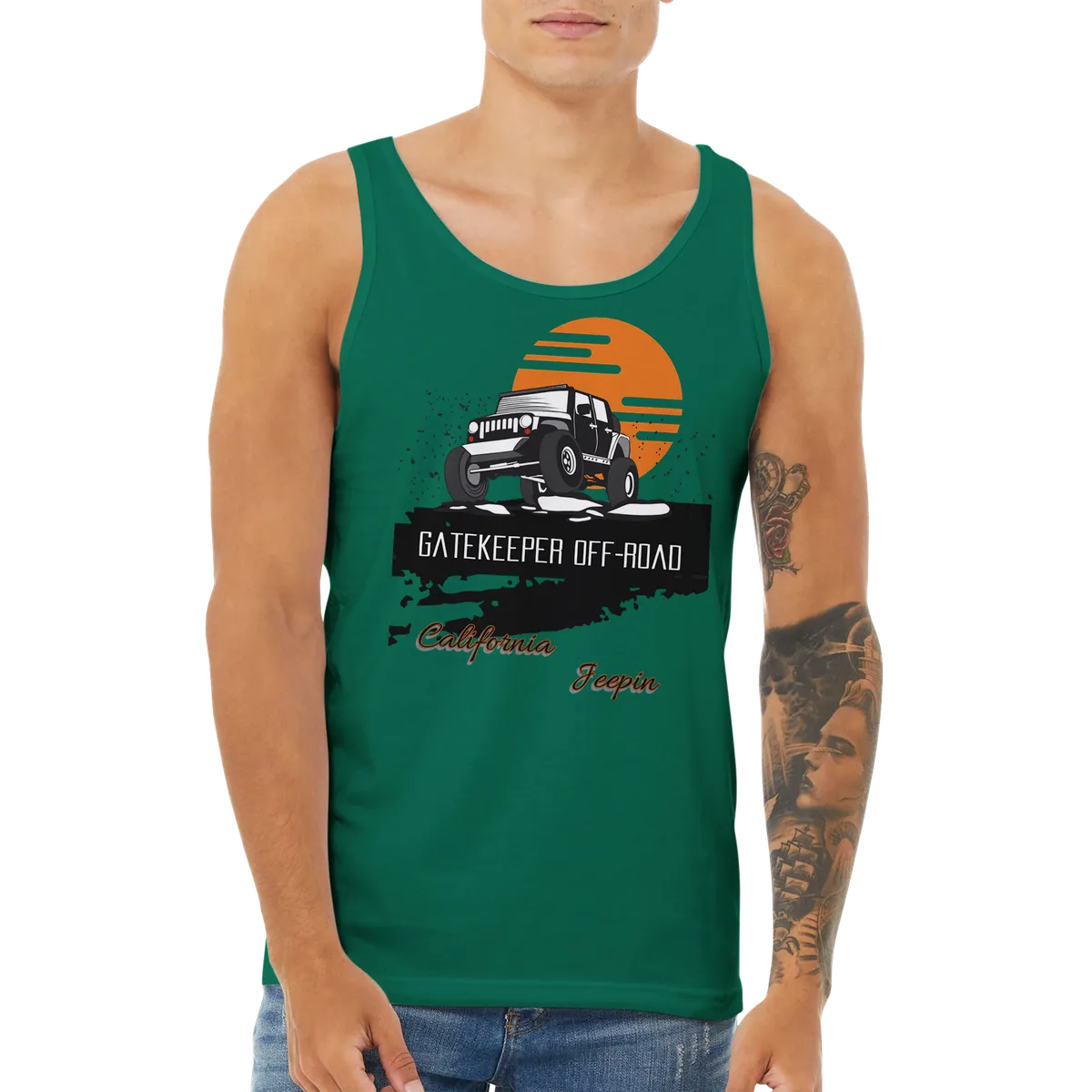 GateKeeper Cali Jeepin Premium Unisex Tank Top product image