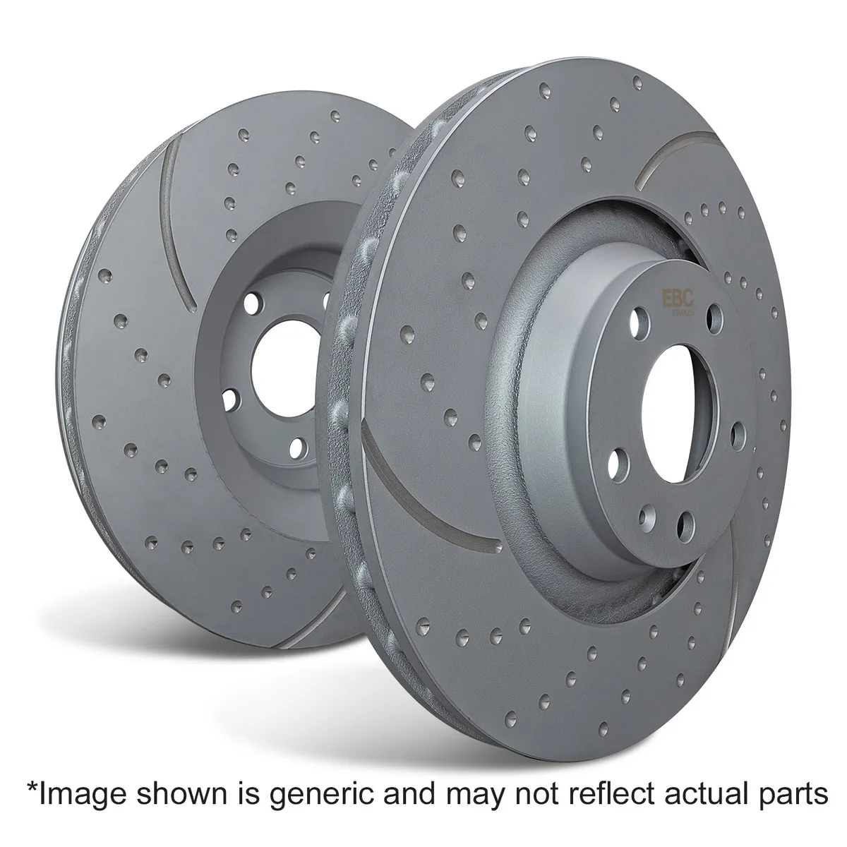 3GD Series Sport Slotted Rotor Set; Front; For FMSI Pad No. D2427; Vented; 5 Bolt Holes; 350mm Dia.; 32mm Thick; product image
