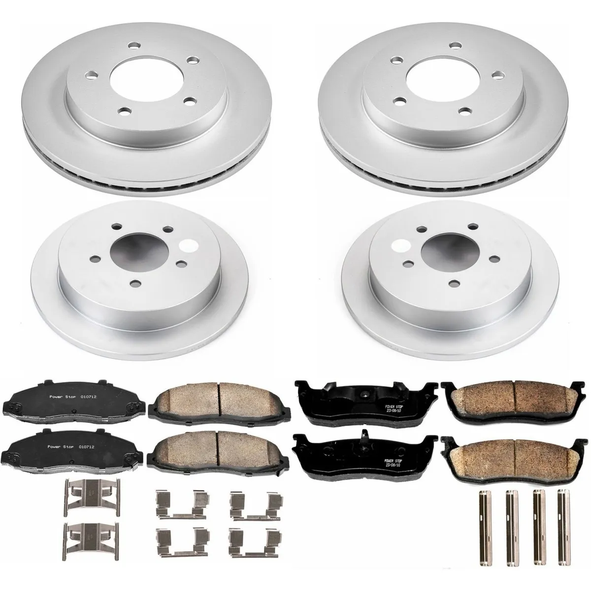 Z17 Geomet Coated Rotor Kit: Genuine Geomet Fully Coated Rotors; Ceramic Pads W/Hardware product image