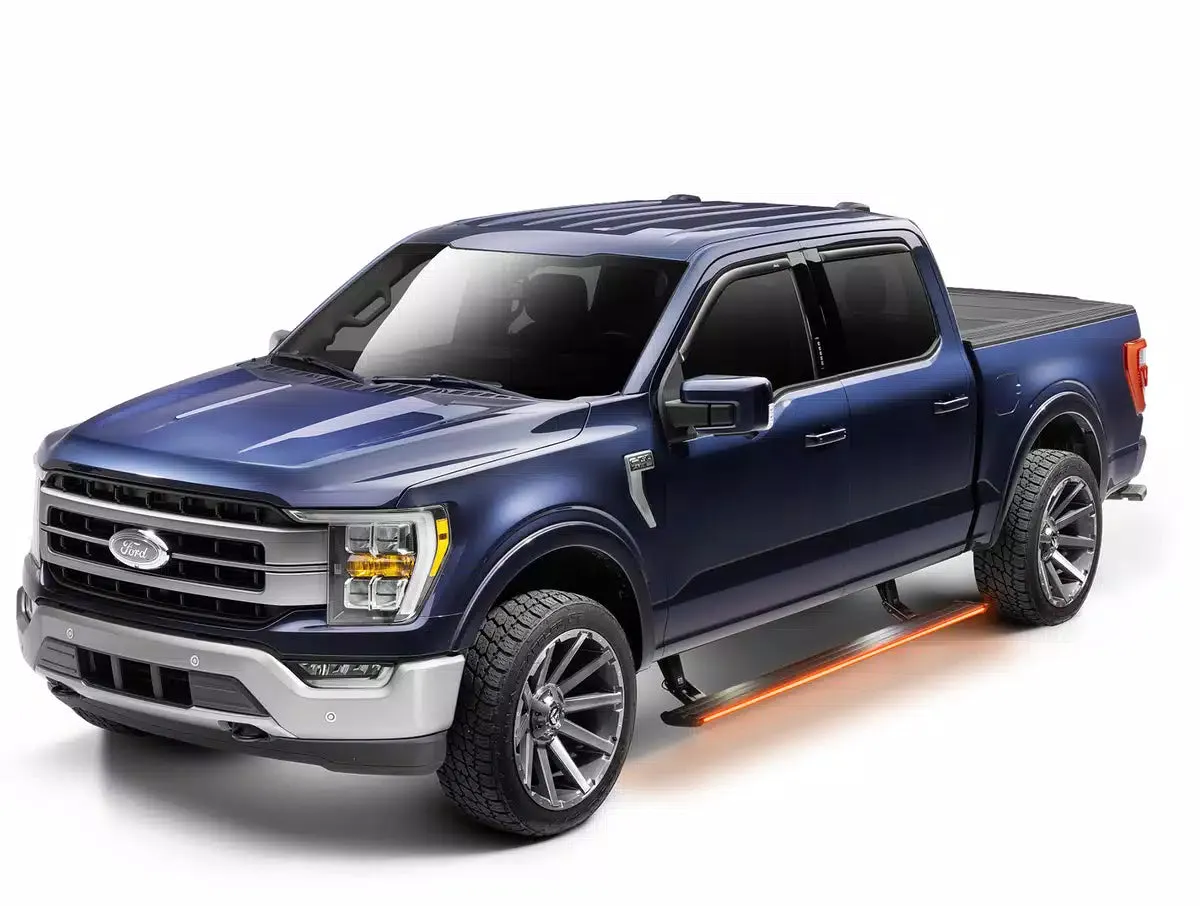 Amp Research 2020 2021 Ford F-250 Super Duty Black Powerstep Vision 96236-01a product image