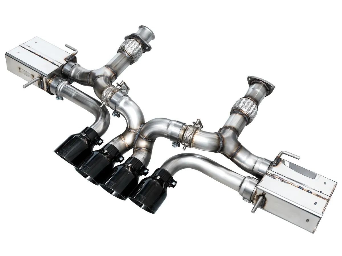 AWE SwitchPath Exhaust for C8 Corvette Z06 - Diamond Black Tips product image