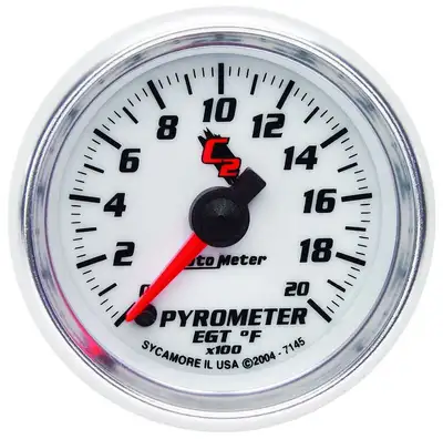 AutoMeter Gauge, Pyrometer (EGT), 2 1/16", 2000?F, Digital Stepper Motor, C2