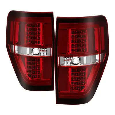 Spyder Auto 0914 F150light Bar LED Tail Lights Red Clear
